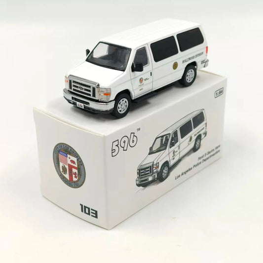 1 64 Scale E350 E Series LAPD Police Van Diecast Model
