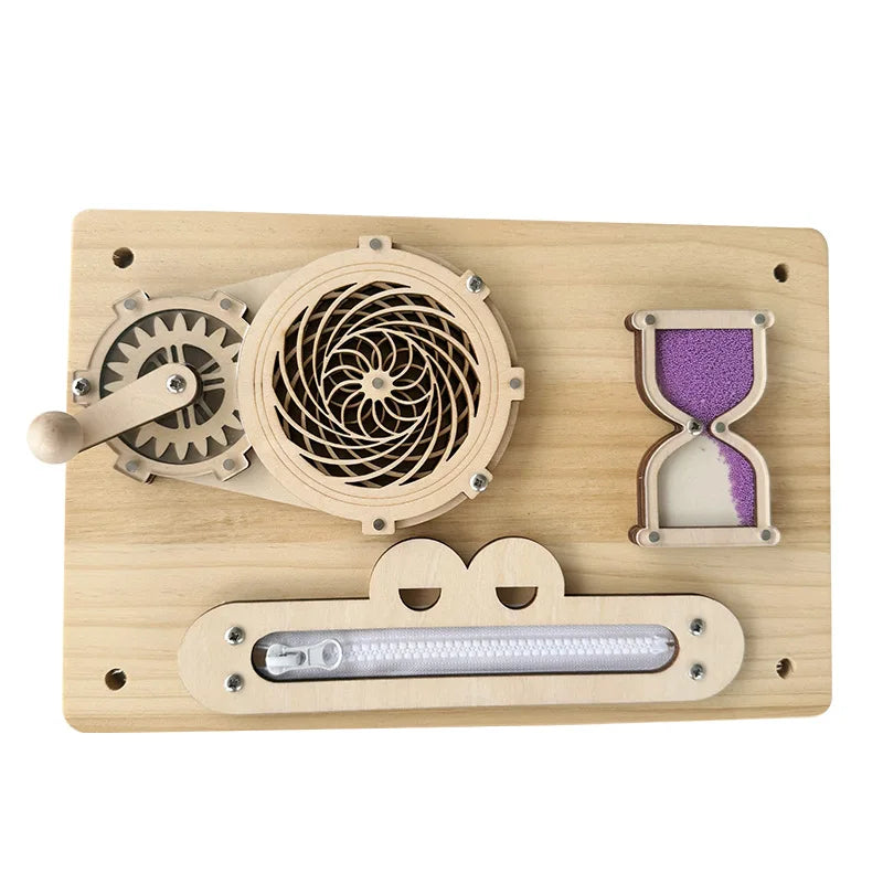 Montessori Busy Board DIY Accessories Wooden Toys Busyboard  Fine Motor Skills Activity Board Educational Toys for