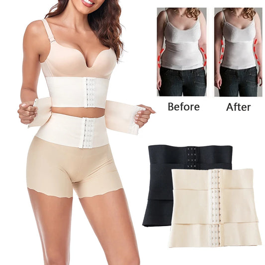 3 Segmented Waist Trainer Women Tummy Control Hourglass Body Shaper with Steel Bone Workout Girdle Cinchers Under bust Corset