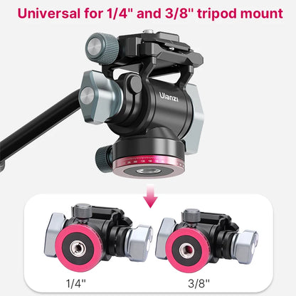 Panoramic Tripod Head Hydraulic Fluid Video Head For Tripod Monopod Camera Holder Stand Mobile SLR DSLR Camera