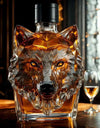 Whiskey Bottles Wolf Crested Wine Cup Engraved Vintage Wolf Themed Whiskey Glass Bottle For Bar Home Party Kitchen Workplace