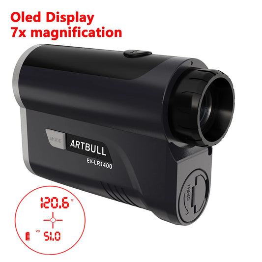 7X Laser Distance Meter 1400 Yard Rangefinder With OLED Red Display