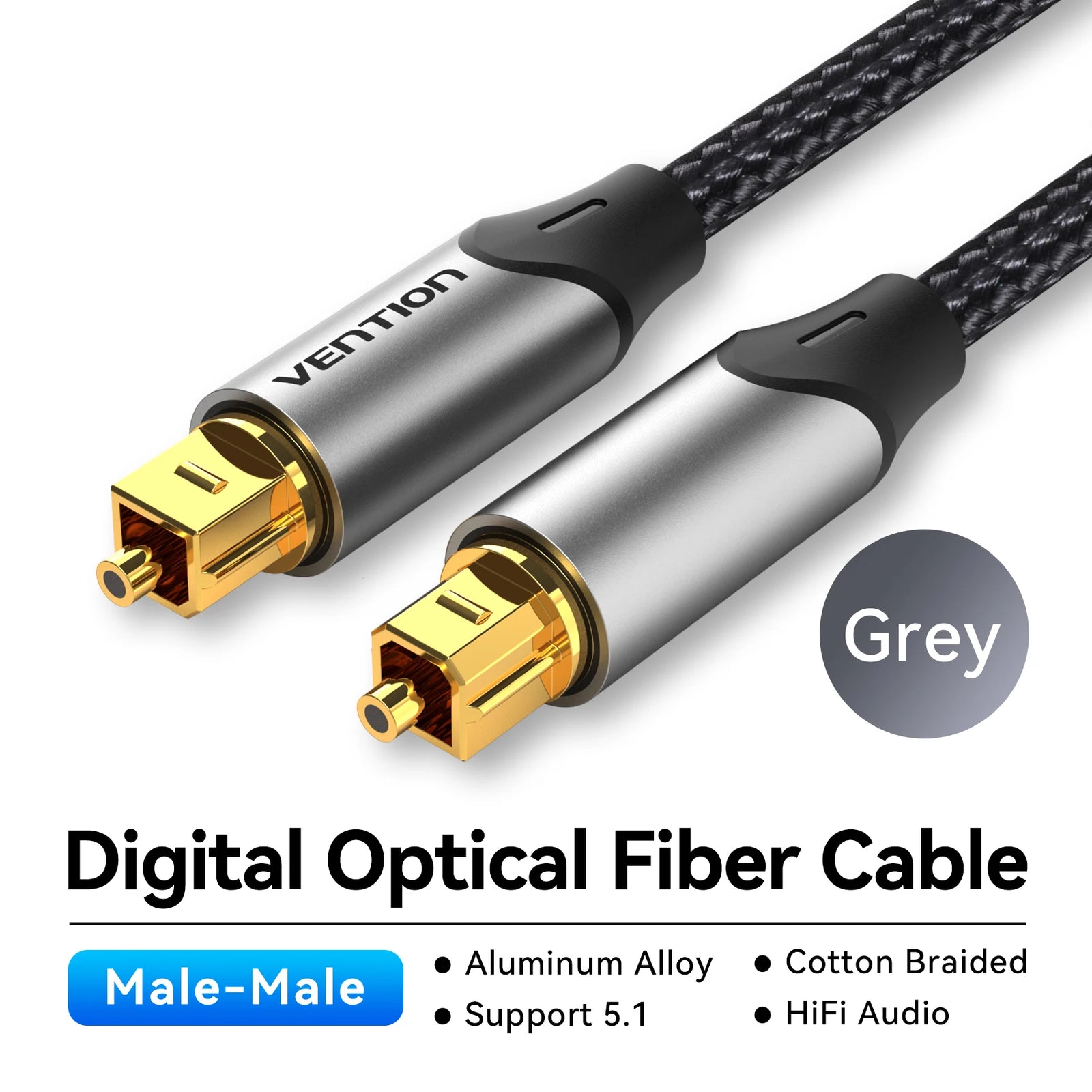 Digital Optical Audio Cable Toslink SPDIF Coaxial Cable 1m 2m for Amplifiers Blu-ray Xbox 360 PS4 Soundbar Fiber Cable