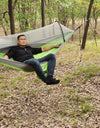 Large Camping Hammock with Mosquito Net Pop-up Parachute Lightweight Hanging Hammocks Tree Straps Swing Hammock