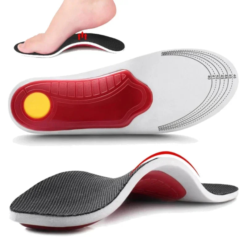 1Pairs Orthotic High Arch Support Insoles Pad 3D Arch Support Flat Feet for Women Men Orthopedic Foot Pain Damping Cushion