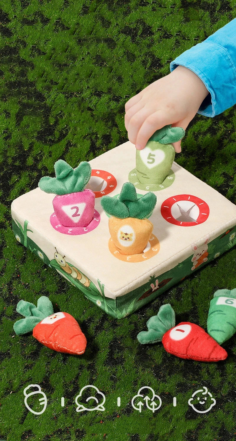 Toys 0 12 Month Tissue Box Pull Out Radish Toy Games s Fine Motor Skills Toys Montessori Early Learning Sensory Toy