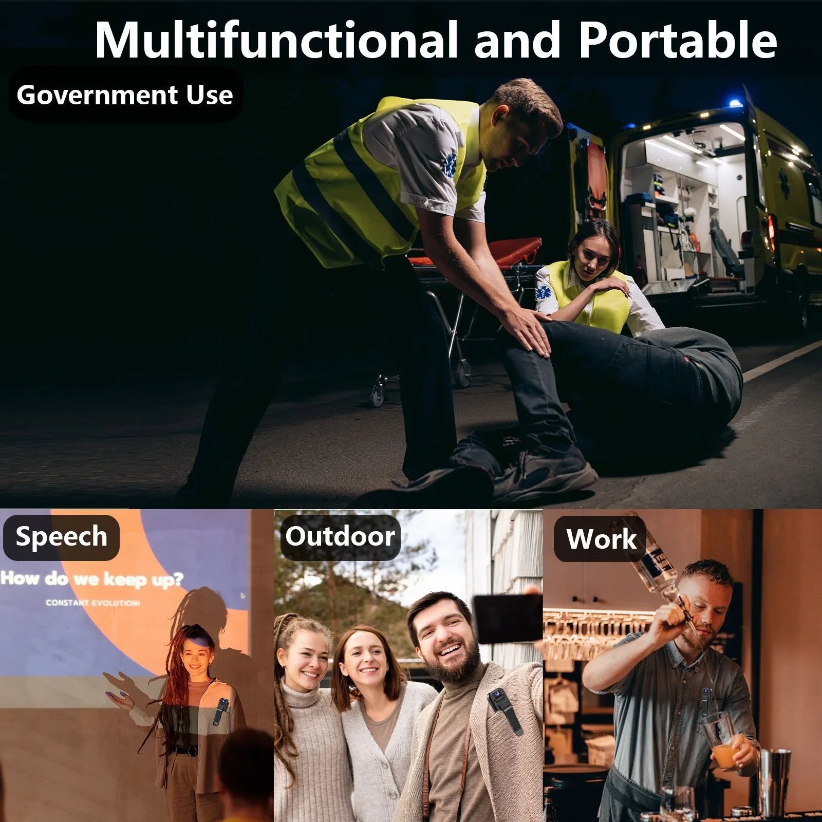 With Wifi Body Mini Camera Portable Small Digital Video Recorder  BodyCam Infrared Night Vision Miniature Camcorder