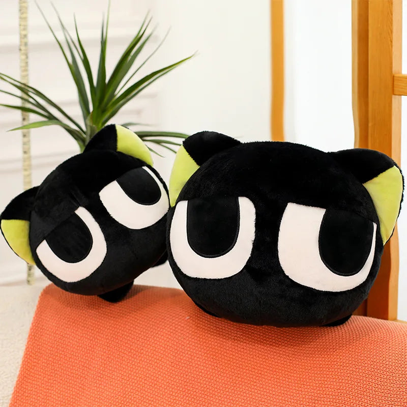 Cute Black Cat Character Plush Stuffed Doll Pillow Toy