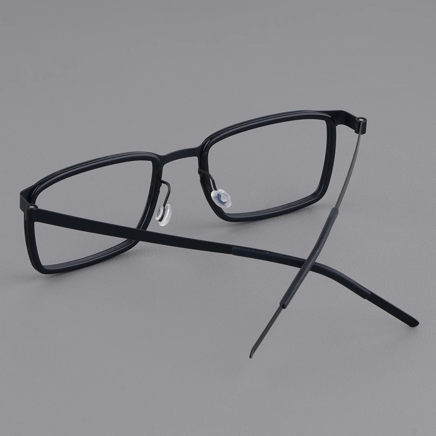 Rectangle Titanium Screwless Business Eyeglasses Frame