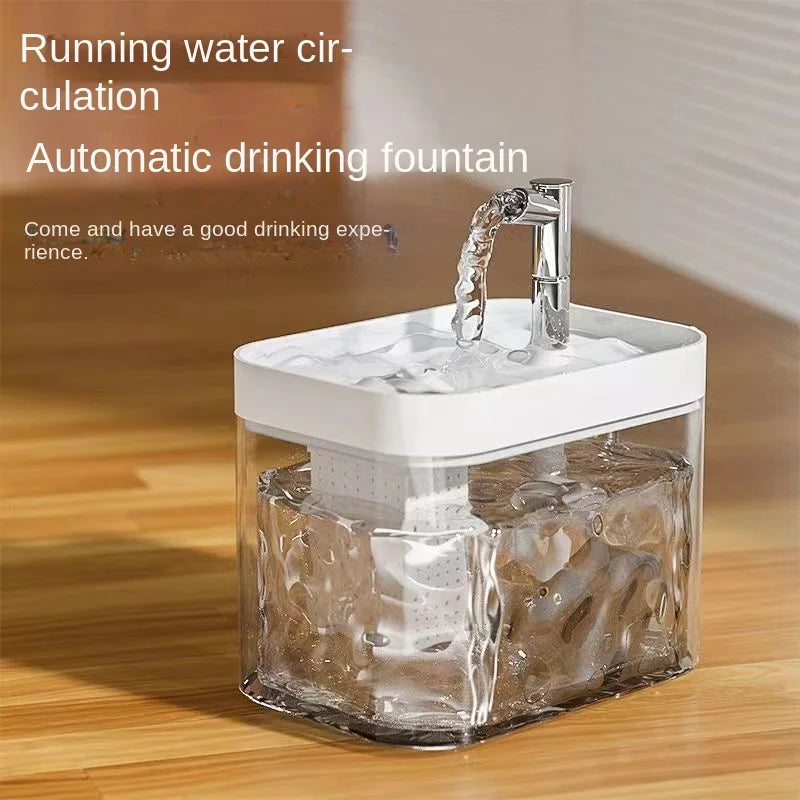 1500ML Automatic Pet Fountain - Fresh and Filtered Water Pet Drinking Dispenser Drinker for Cats Puppies - Ideal for Indoor Use