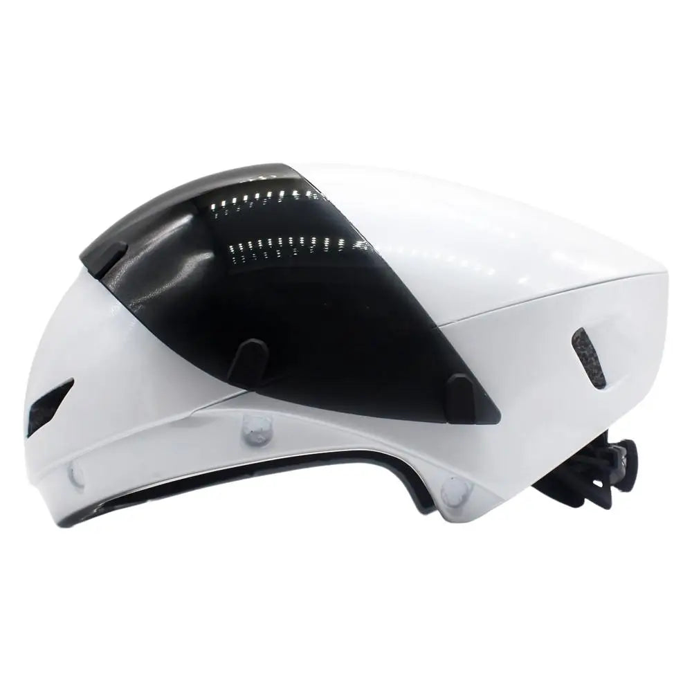 Aerodynamic Triathlon Cycling Helmet With Magnetic Goggles