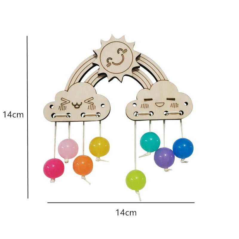 Montessori Busy Board DIY Accessories Wooden Toys Busyboard  Fine Motor Skills Activity Board Educational Toys for