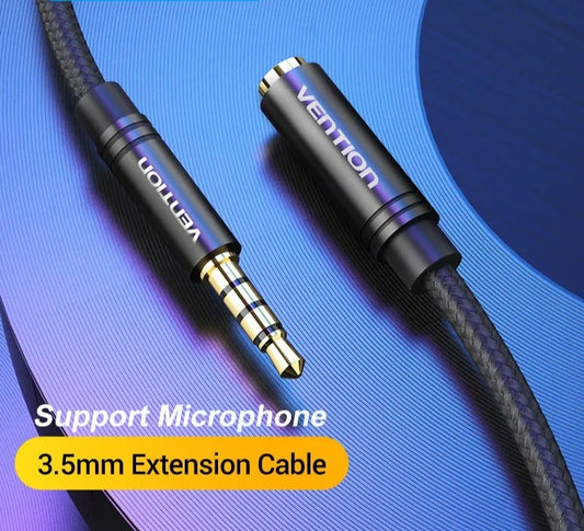 Jack 3.5 Aux Extension Cable for Car Laptop Mini PC TV Xiaomi Huawei Stereo 3.5 mm Jack Headphone Speaker Cable Auxiliar