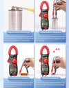 Clamp Meter Multimeter With HD Backlight Display Screen Mini Amperimetric Clamp Tester Noncontact Electrician Tools