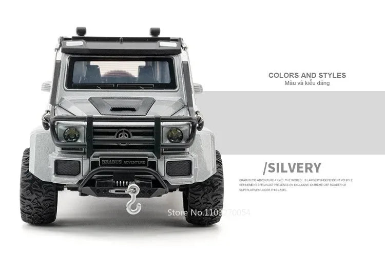 1:24 G63 G550 Diecast Alloy Miniature Model Toys Cars Sound Light Pull Back Doors Opened Off-road Vehicles Boys Birthday Present