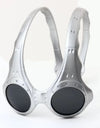 Sunglasses Retro Round Headband Personalized Trend Eyewear Anti-Blue Light UV Protection Full Metal Frame Party Jewelry