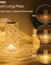 3/16 Colour LED Crystal Table Lamp Rechargeable Touch Rose Romantic Night Lamp