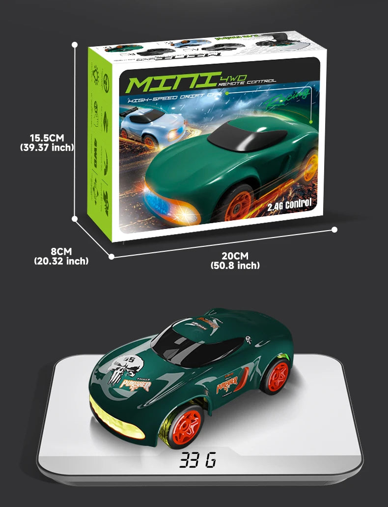2.4G Drift Rc Car 4WD Remote Control Car Four Wheel Drive Radio Controlled Mini GTR Racing Model Boy Toy Gift