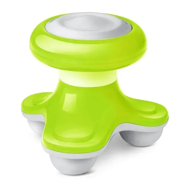 Mini Neck Massager with Neck and Back Function, Plastic Triangle Electric Beauty Massager, Anti-Cellulite, Body Relaxation, USB