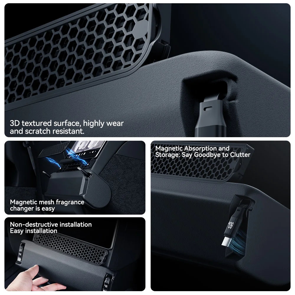 3 in 1 Rear Air Vent Docking Station with 120W Fast Charging for Tesla Model YL 2026