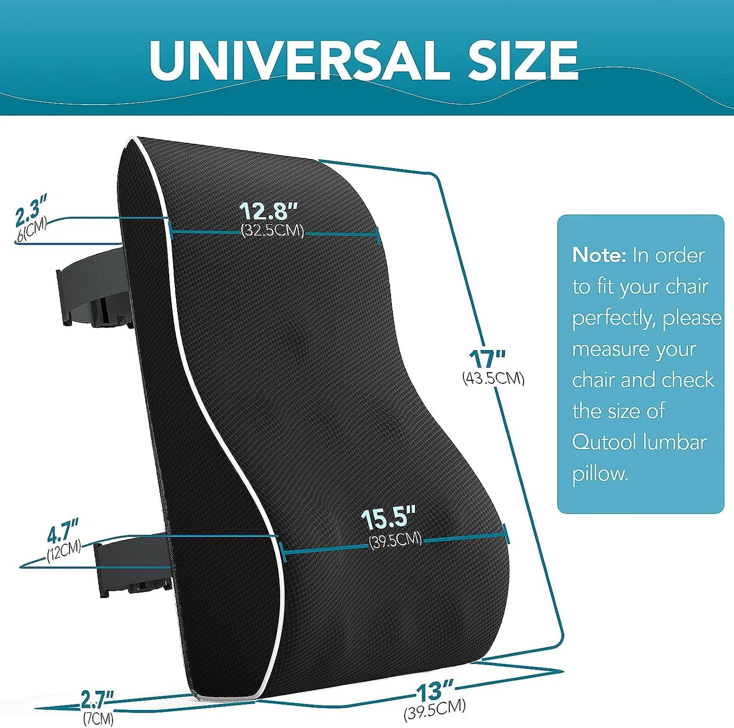 Car Seat Office Chair Back Lumbar Support Car Waist Rest Rebound Memory Foam Cushion Pad Back Lumbar Cushion for Car Driver