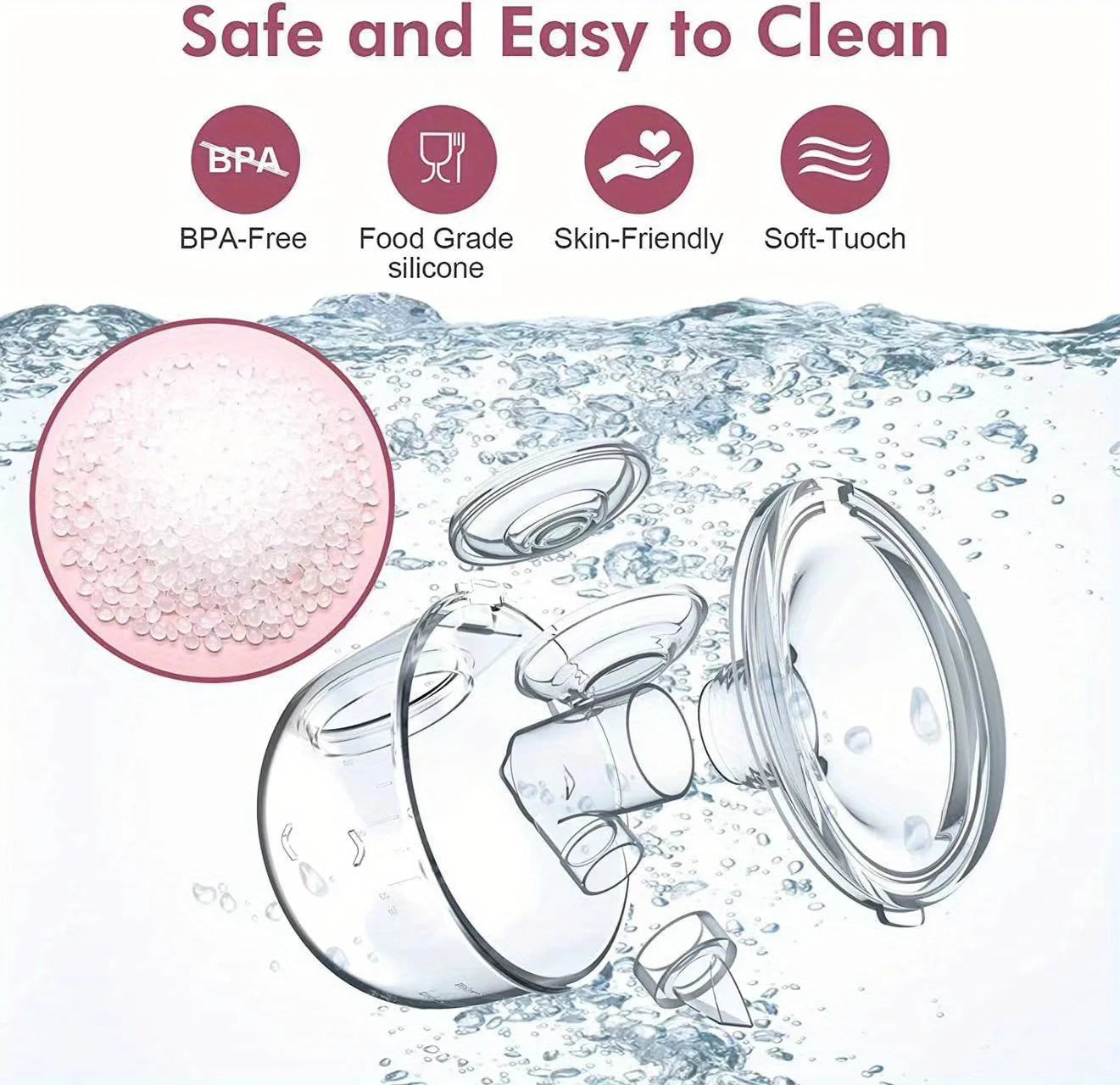 Wearable Intelligent Sucker Silent High Suction Electric Breast Sucker USB Charging Is A Must-have for Traveling Accessories