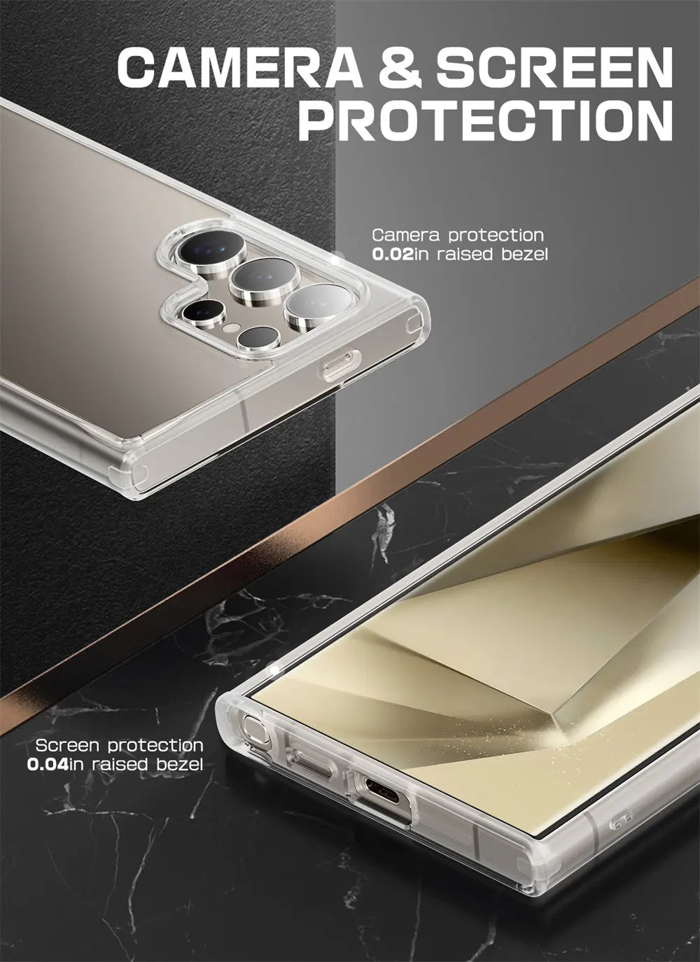 For Samsung Galaxy S24 Ultra Case 2024 Release UB Style Premium Hybrid Protective Bumper Case Clear Back Cover Case