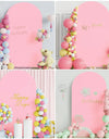 Arch Cover Backdrop Wedding Cover Birthday Party Decoration Background  Shower Photograph Backdrop White Elastic Arch Cover