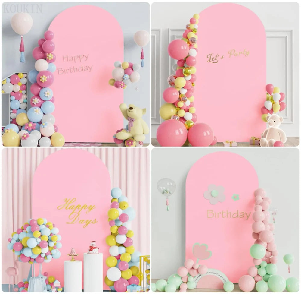 Arch Cover Backdrop Wedding Cover Birthday Party Decoration Background  Shower Photograph Backdrop White Elastic Arch Cover