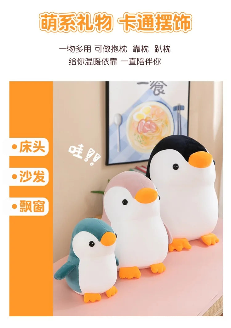 Kawaii Plush Penguin Stuffed Doll Cute Toy for Kids Girls Birthday Xmas Gift Soft Sleep Companion Cuddly Animal Plushie