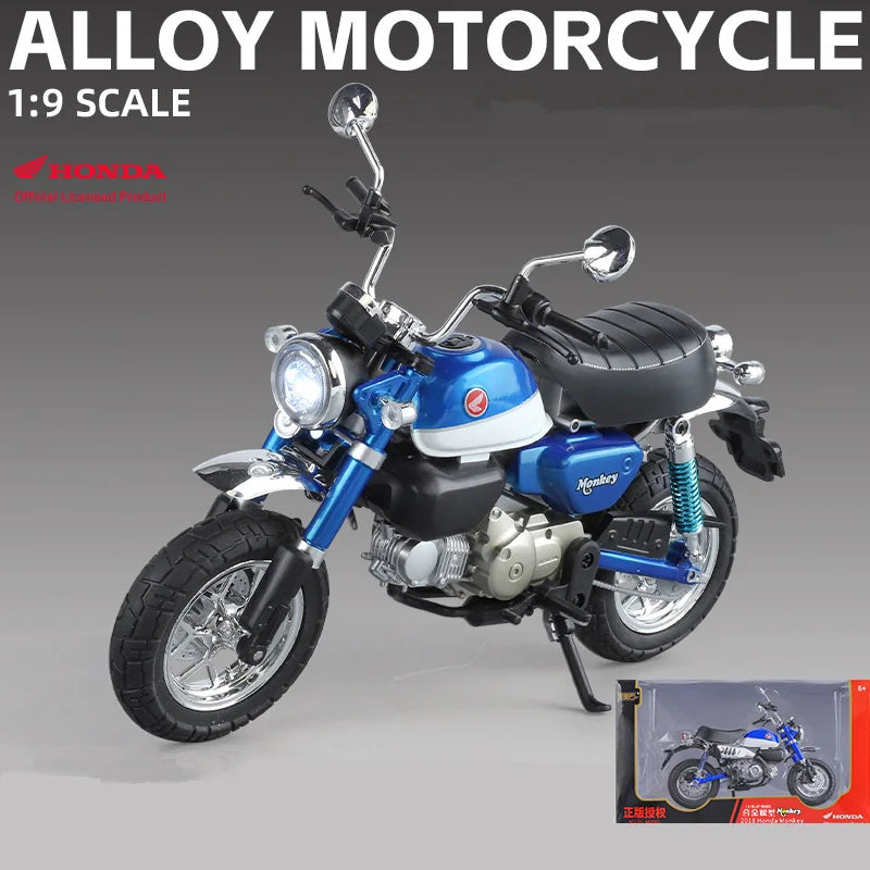 Diecast Honda Monkey 125 Motorcycle Model 1 to 9 Scale