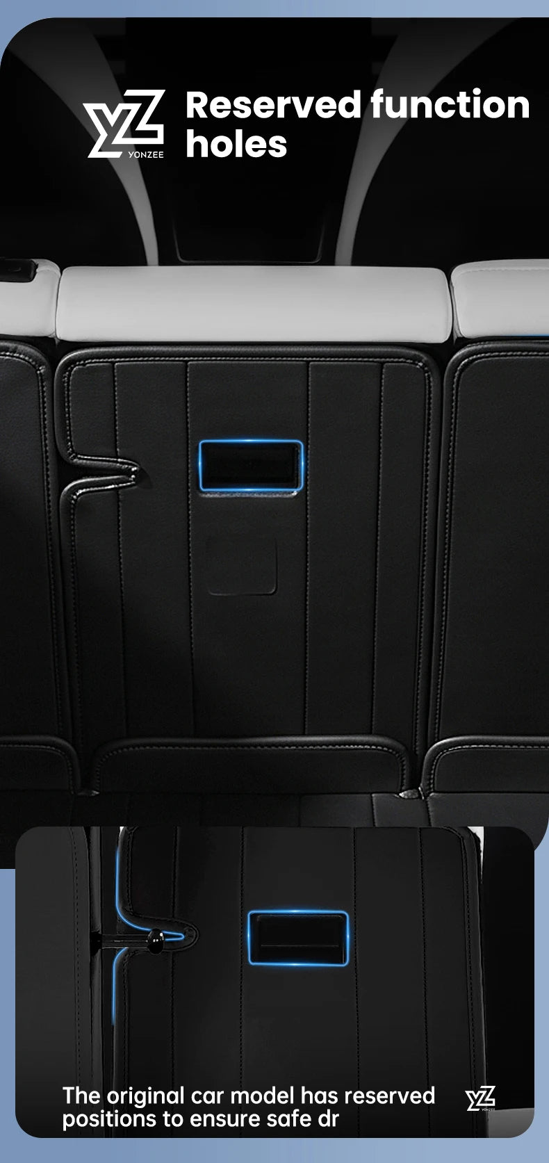 Nappa Leather Full Coverage Trunk Mat Set for Tesla Model Y Juniper 2025 2026 7 Piece Cargo Liner