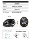 Bicycle Light Helmet MTB Road USB Warning Rear Light Cycling Helmet EPS PC Intergrally-molded Safety Bike Helmet