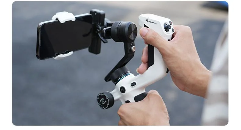Mini 2 Handheld Gimbal 3-Axis Mirrorless & Action Camera Smartphone with AI tracker Magnetic Fill, 1.2kg Payload