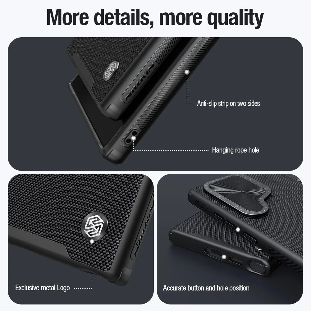 Nylon Texture do Prop Magnetic Case For Samsung Galaxy S24 Ultra Case Fiber Camera Flip Bracket Shockproof Back Cover