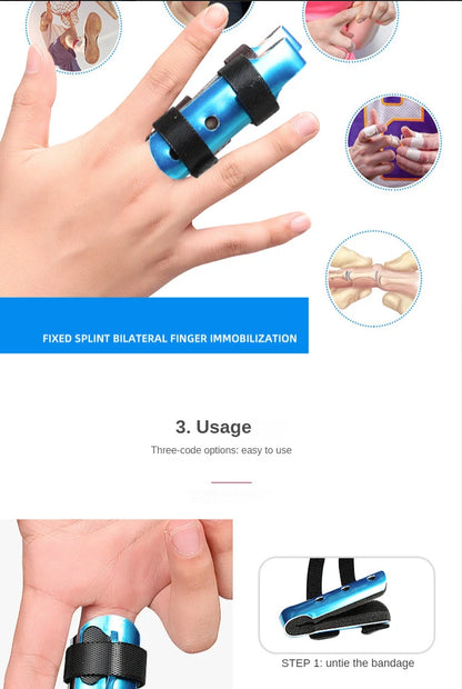 1Pcs Aluminum & Foam Support Brace Finger Splint Hand Trigger Broken Finger Sprain Joint Immobilization Fracture Pain Relief