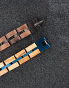 Bracelet Metal Stainless Steel Wood Strap Jewelry
