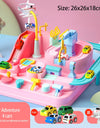 Car Rescue Adventure Rail Track Toy for Kids Racing Brain Educative Interactive Table Game Educational Toys Train Boy Girl Gifts
