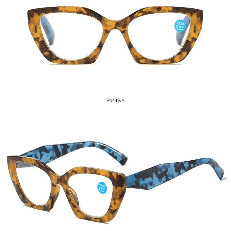 Retro Reading Glasses Butterfly Shaped Anti Blue Light Design Glasses Women Fashion Spring Eyeglasses Legs Reading Glass