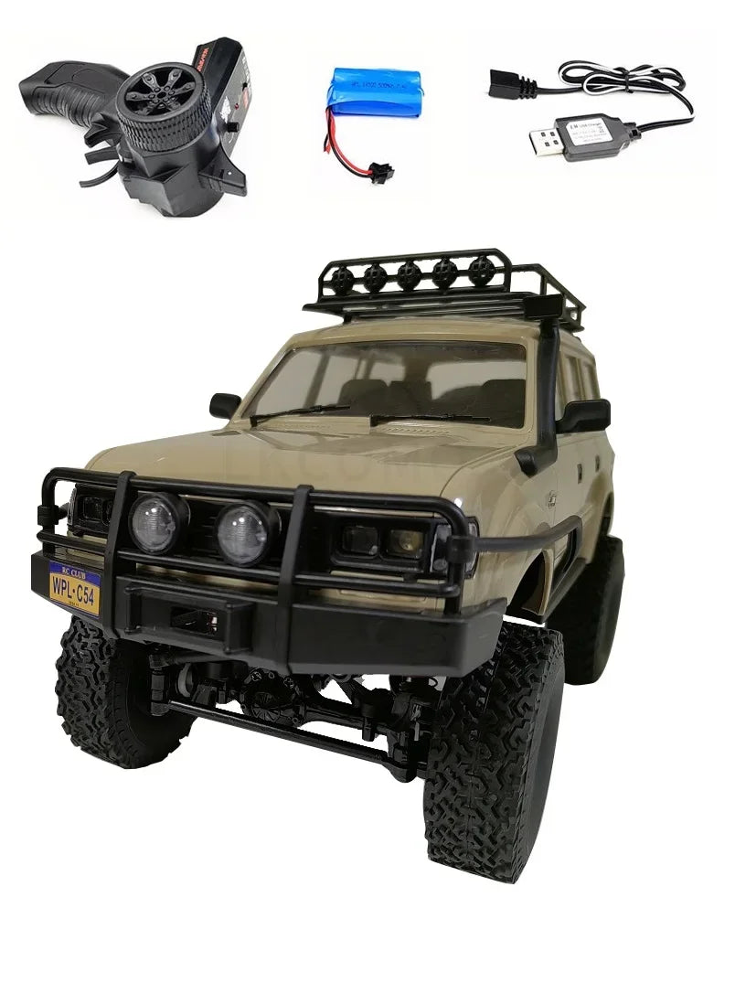WPL C54-1 RC CAR Full scale Off-road Climbing Control Full Size Electric Car C54 WPL Truck 's Toy Gift
