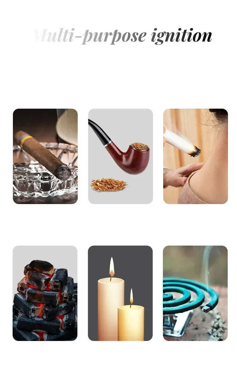 Keychain Windproof Lighter Cool Car Key Model Black Technology Multifunctional Igniter Gift Boyfriend A Trendy Look