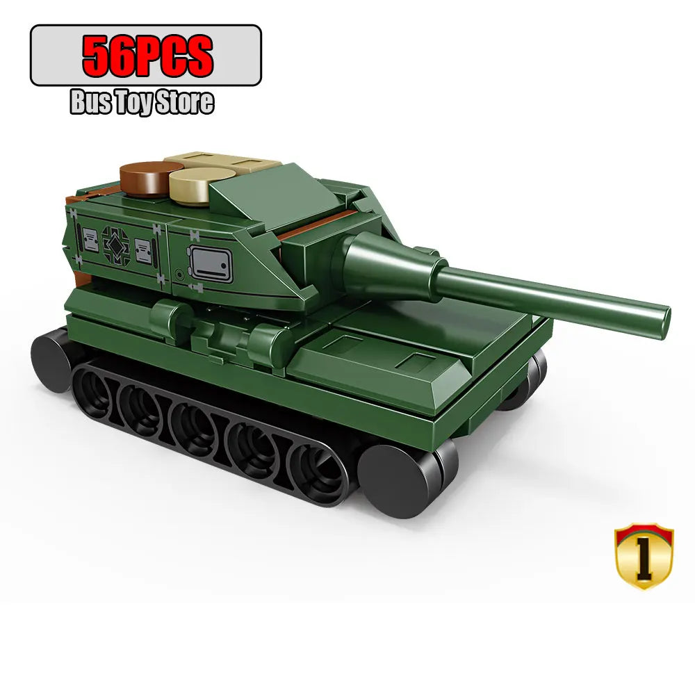BMPT Terminator Tank KV-2 T-34 Tiger I WW2 Military Classic Model Building Blocks Bricks Boy  Toys for Christmas Gifts