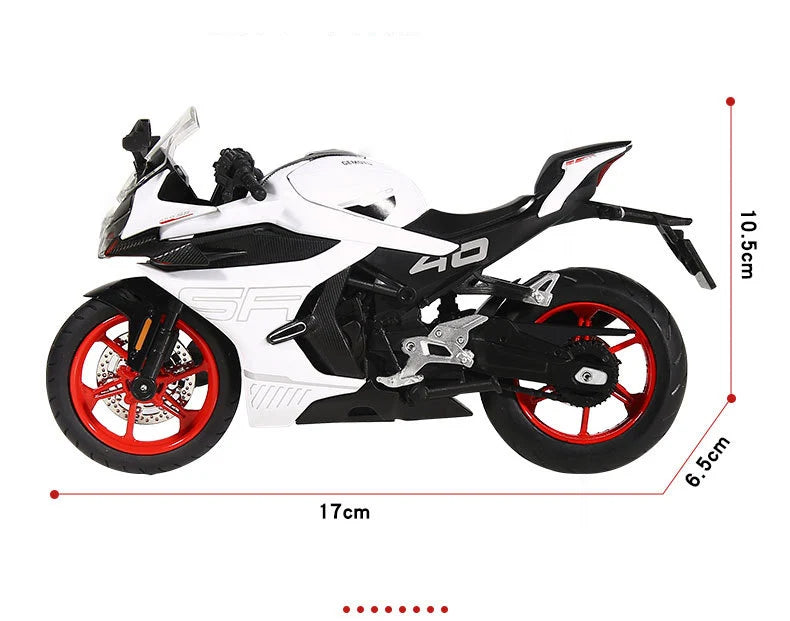 Diecast CFMOTO 450SR Racing Motorcycle Model 1 to 12 Scale