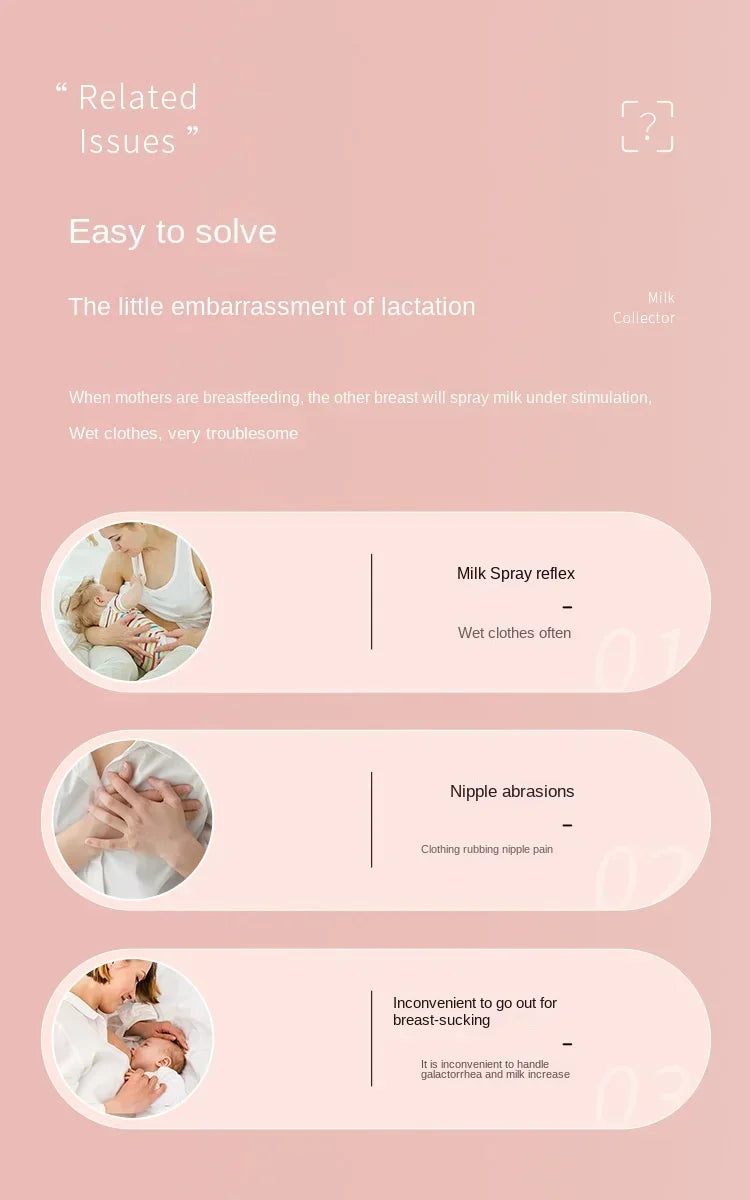 Wearable Hands-free Anti Overflow Silicone Breast Collector Breast Mask Milk Storage Device Anti Overflow Milk Pad Soft Milk Cup
