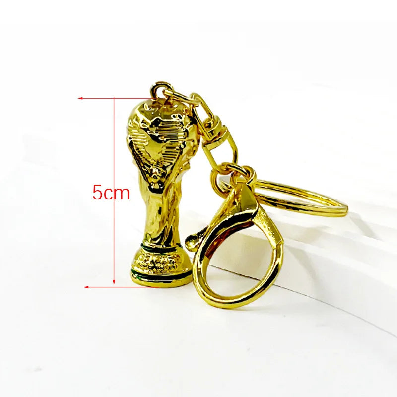 2026 Football Trophy Keychain Soccer Fan Backpack Charm Collectible