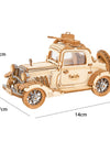 Vintage Car Model 3D Wooden Puzzle Toys