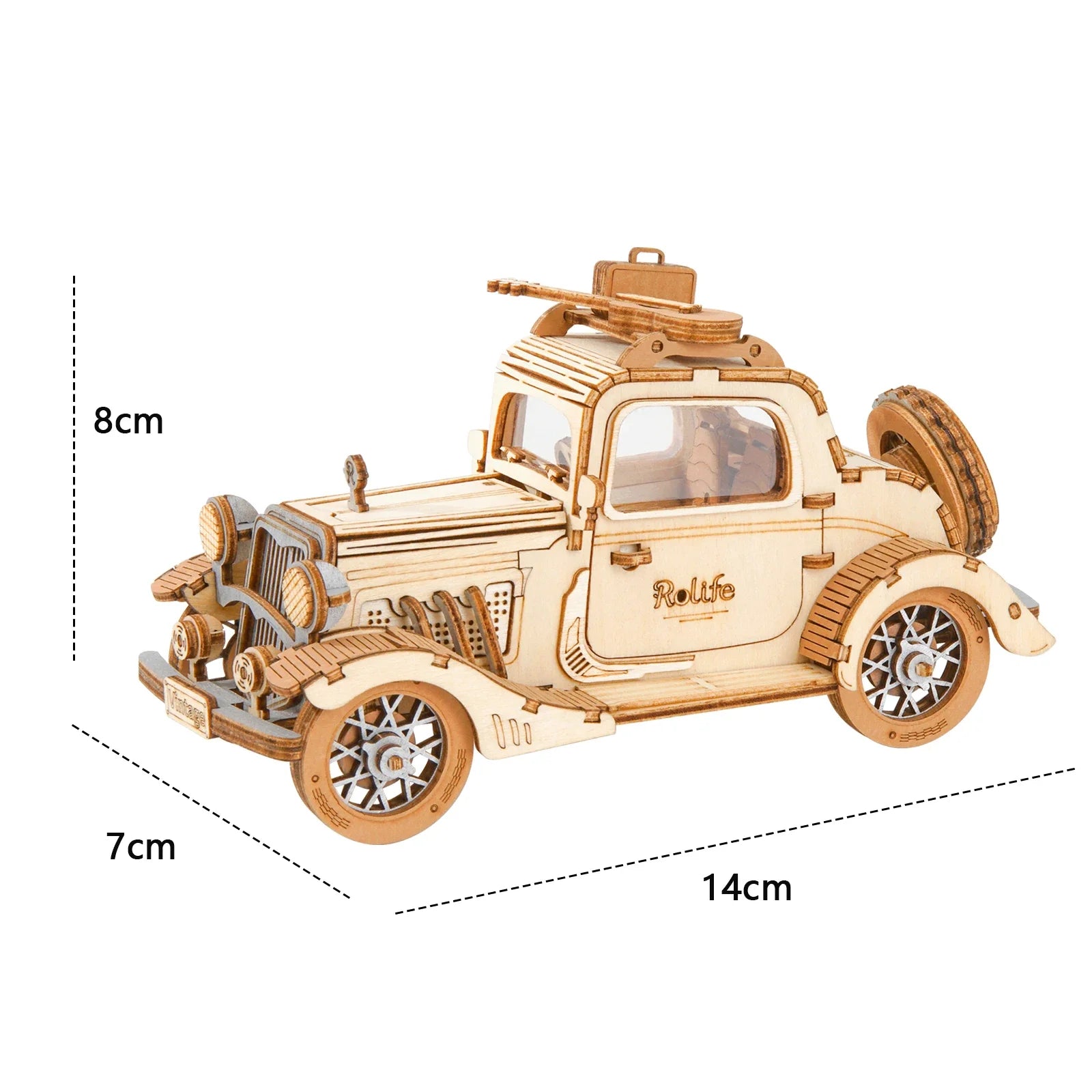 Vintage Car Model 3D Wooden Puzzle Toys