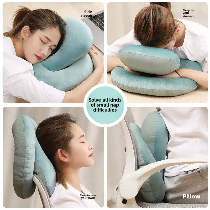 Officer Ice Silk Nap Pillow Pillow Style Summer Student Face down Sleep Pillow Office Nap Aid Soft Comfortable Home Goods