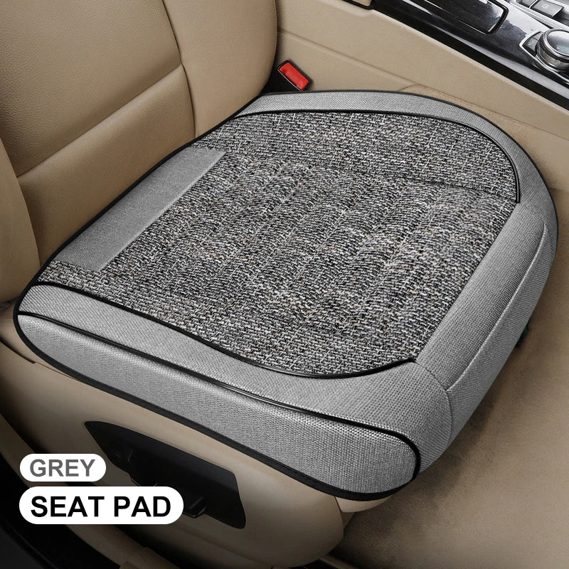 3D Linen Car Seat Covers Universal Leather Car Seat Cushion Full Surrounded Car Seat Pads Breathable Auto Chair Pads Protector