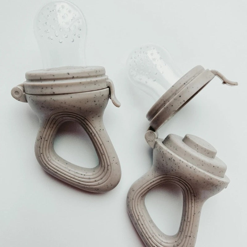 Silicone  Fruit Feeder with Cover  Nipple Fresh Food Vegetable Supplement Soother Nibbler Feeding Teething Pacifier